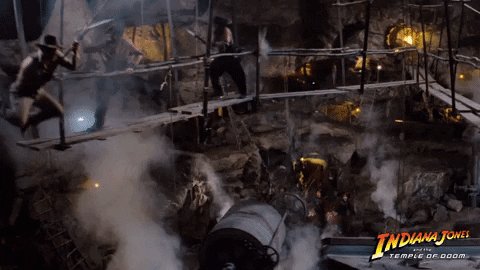 Swinging Indiana Jones And The Temple Of Doom GIF by Indiana