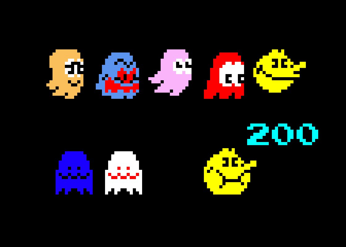 Pacman Ghosts Sprites