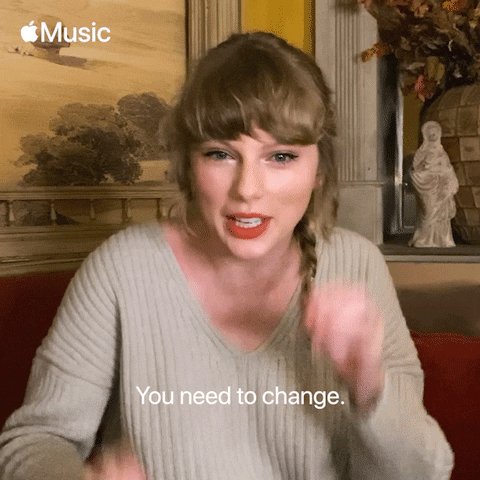 Taylor Swift saying You nee...