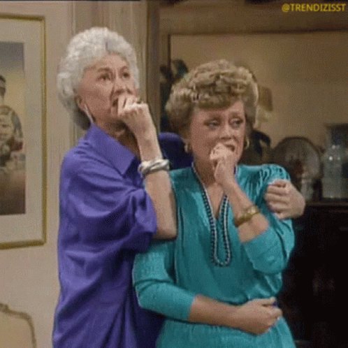 Golden Girls chewing finger...