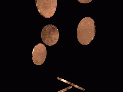 Falling Pennies GIF