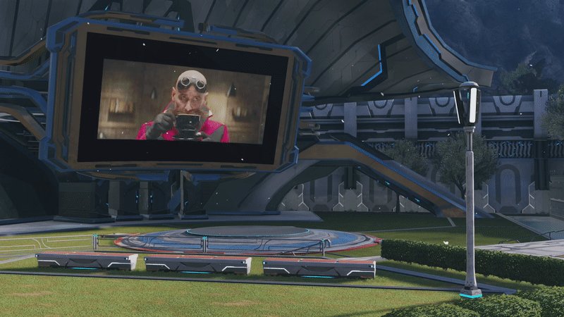 Phantasy Star Online 2 New Genesis Global Prepare My Latte Have You Seen The Sonicmovie2 Trailer Has Arrived On The In Game Monitors In Pso2ngs Take A Picture