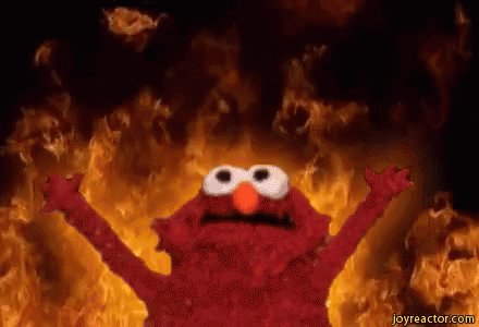 Burn In Hell Elmo GIF