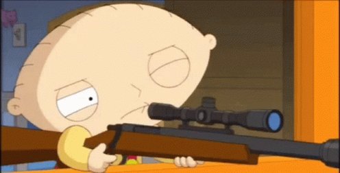 Sniper Stewie GIF