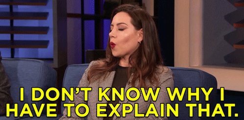 i dont know why i have to explain aubrey plaza GIF by Team C