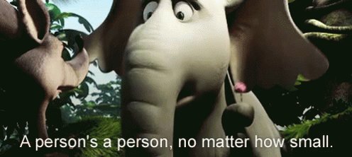 A Persons A Person, No Matter How Small GIF