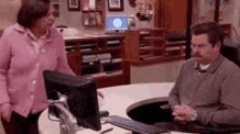 Ron Swanson Spin Ignore GIF