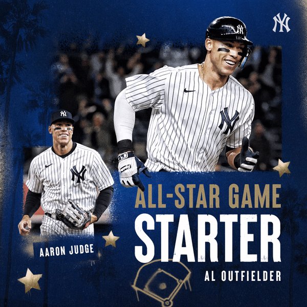 New York Yankees on X: All-Rise for the All-Star! 👨‍⚖️ As the