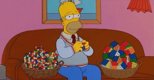 Rubik'S Cubes - The Simpsons GIF