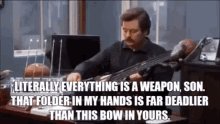 Ron Swanson Weapon GIF