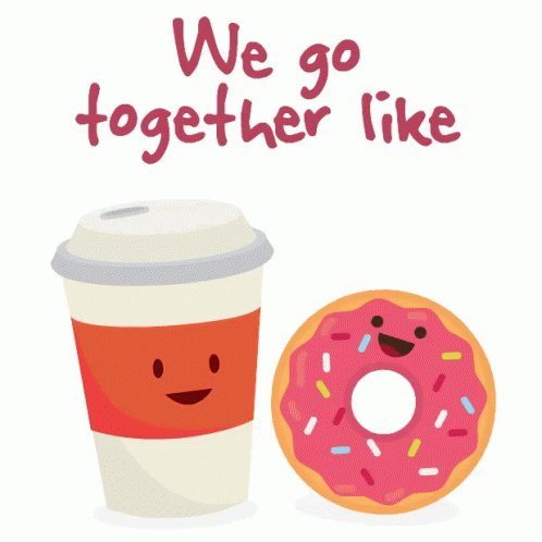 The Caption: "We go together like" above a cartoon