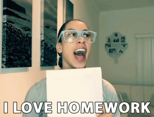 I Love Homework Homework GIF