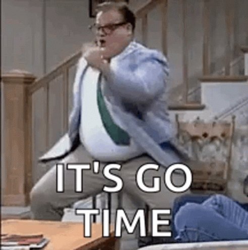 Chris Farley Running GIF