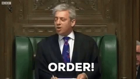 Mr Speaker Order GIF