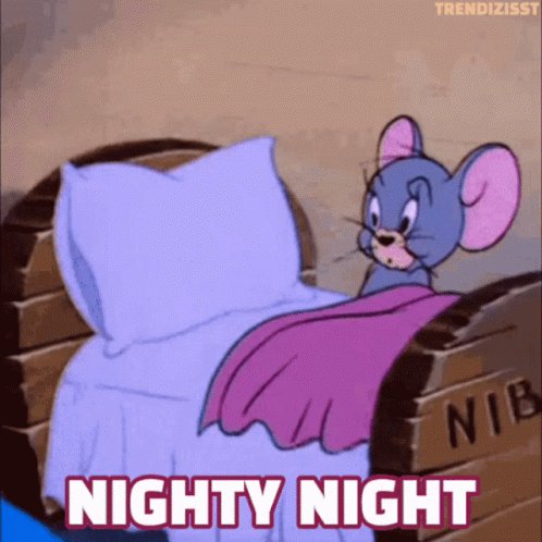 Nighty Night Tom And Jerry GIF
