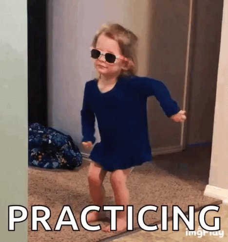 Practicing Claire GIF