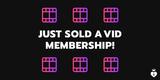 Vid Membership SOLD! I love new members! Join here! https://t.co/VoYHsQwDCt #MVSales https://t.co/7y