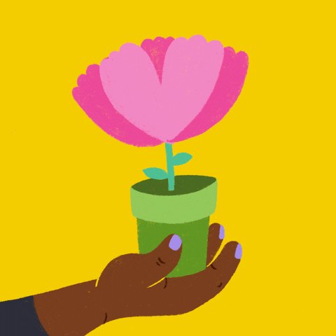 Flower Pot Thank You GIF by...