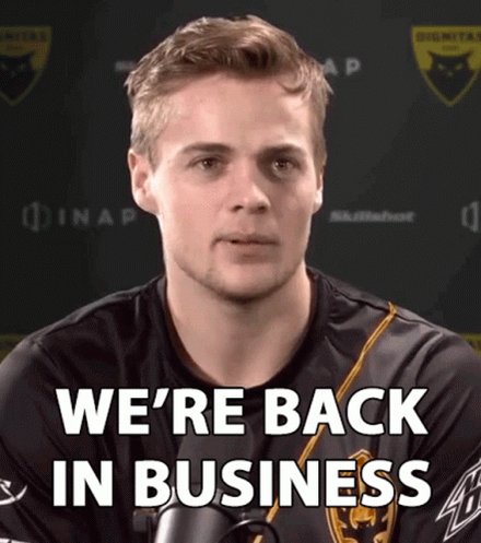 Were Back In Business On The Right Track GIF