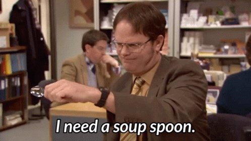Soup Spoon Dwight GIF