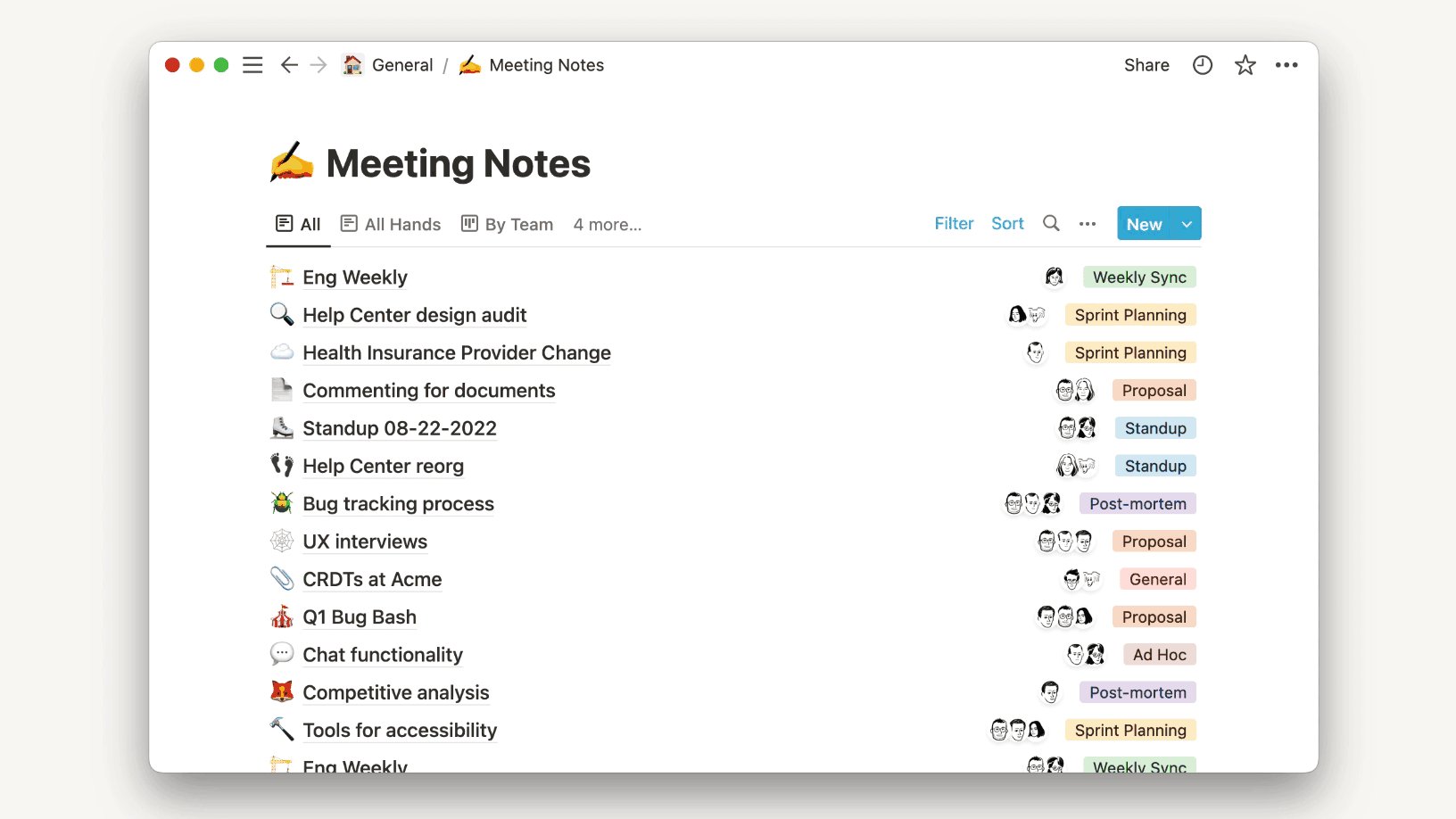 Notion on Twitter "Save some time set a default template 🏁 You can
