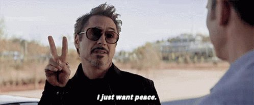 I Just Want Peace Peace Sign GIF