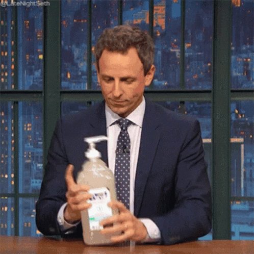 Late Night Seth Spray GIF