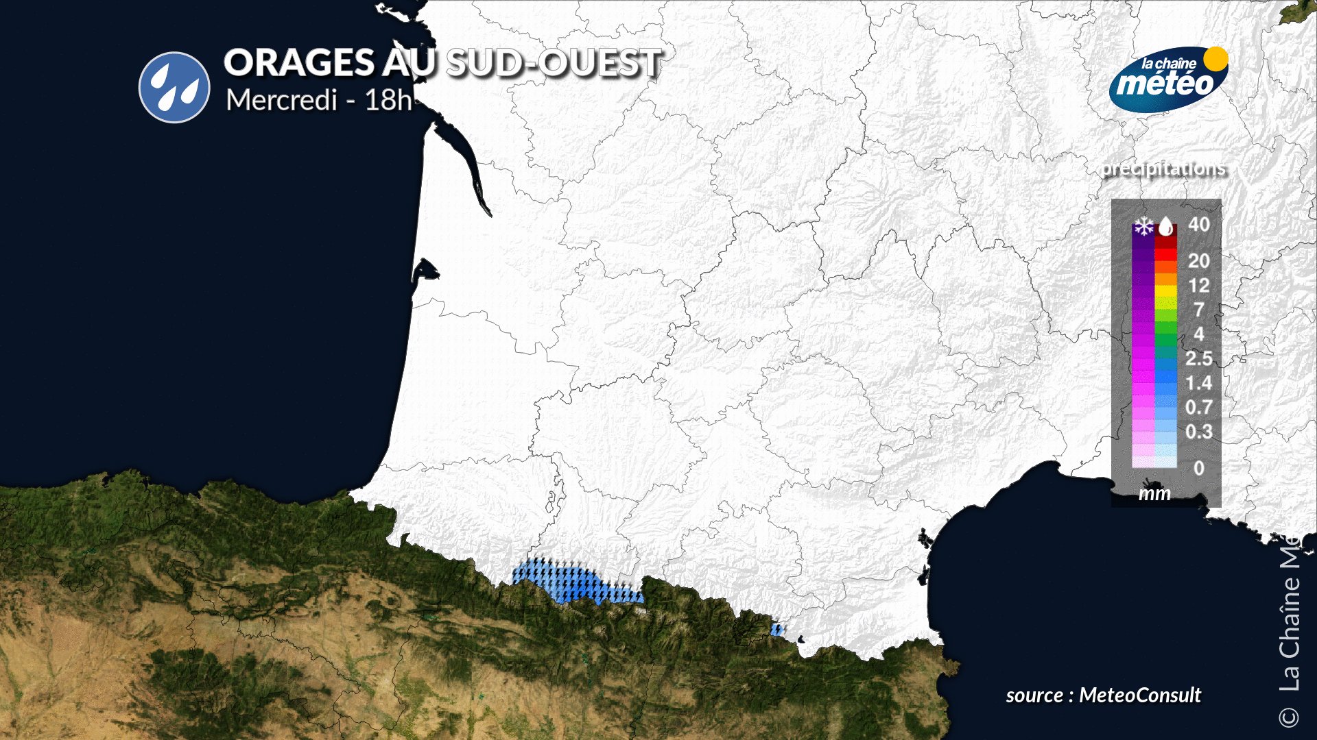 La Chaîne Météo on Twitter "Des orages éclateront au sudouest demain