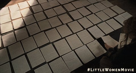Papers Writings GIF by LittleWomen