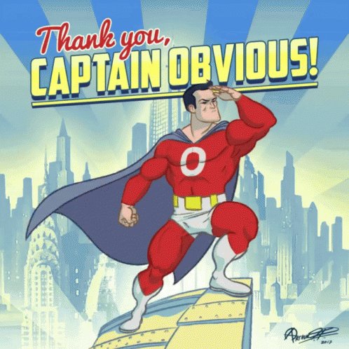 Captain Obvious Thank You GIF