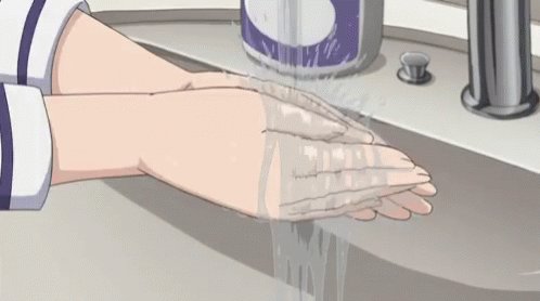 Wash Hands Anime GIF