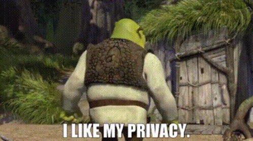 Shrek I Like My Privacy GIF