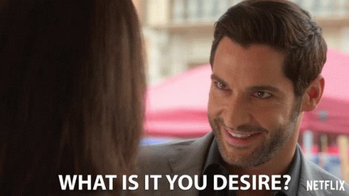 What Is It You Desire Lucifer Morningstar GIF
