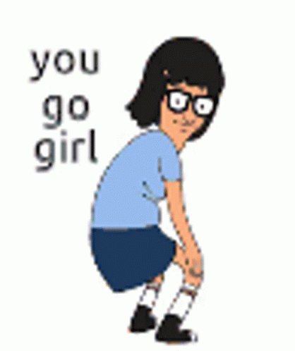 You Go Girl Animation GIF