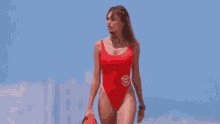 Baywatch Red Swimsuit GIF