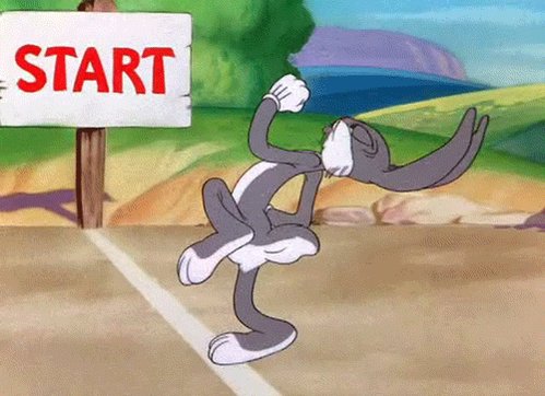 bugs bunny running GIF