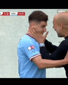 Julian Alvarez Pep Guardiola GIF