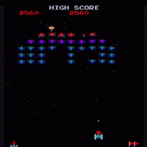 Galaxian Video Game GIF