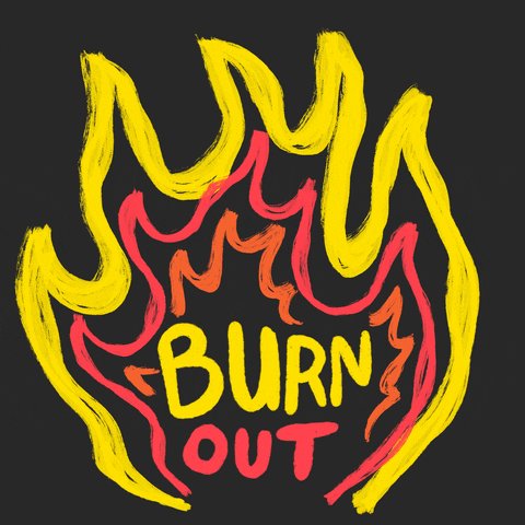 Tired Burn Out GIF by Jef C...