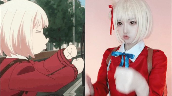 TwitterのコスプレGIF1