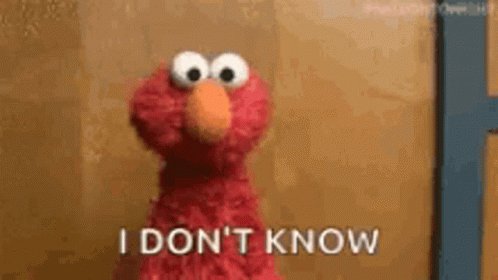 Elmo Dont Know GIF