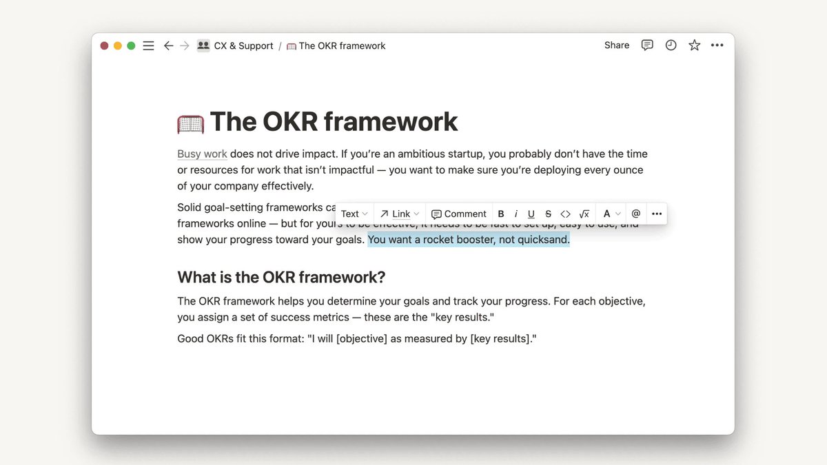 Notion on Twitter " 🏾 We enabled the shortcut ⌘/ctrl + shift + X for
