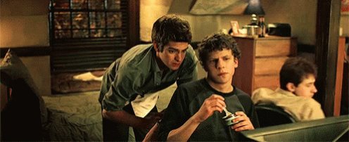 The Social Network Watching Movie GIF