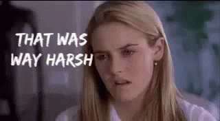 Actress Alicia Silverstone as Cher from the movie Clueless i