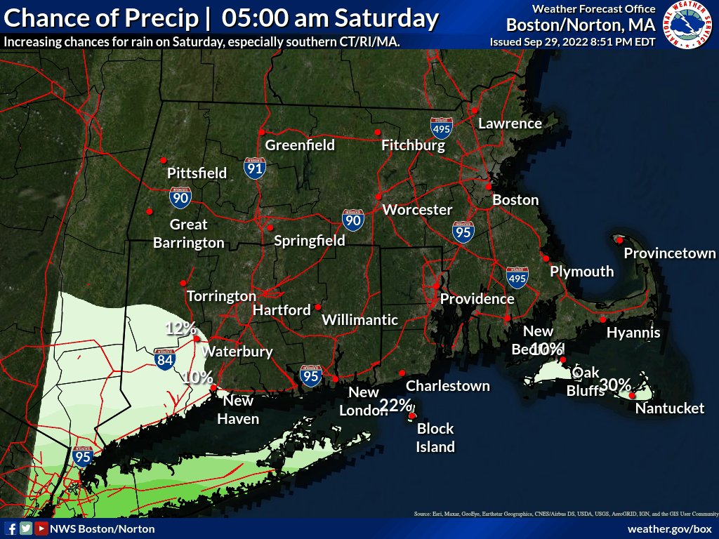 NWS Boston on Twitter "Remnant moisture from Ian moves north for