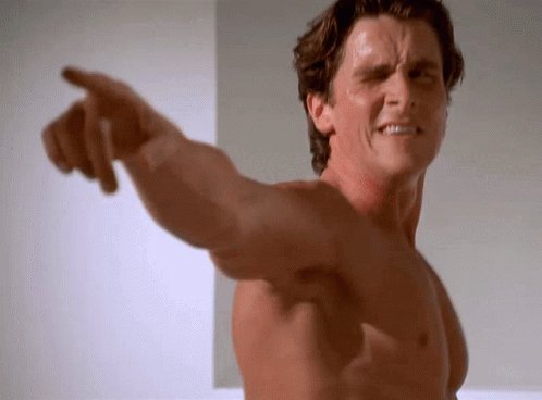 Patrick Bateman American Psycho GIF