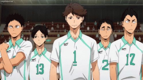 Oikawa Iwaizumi GIF