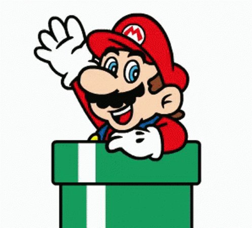 Mario Go Down In Tube Wave GIF