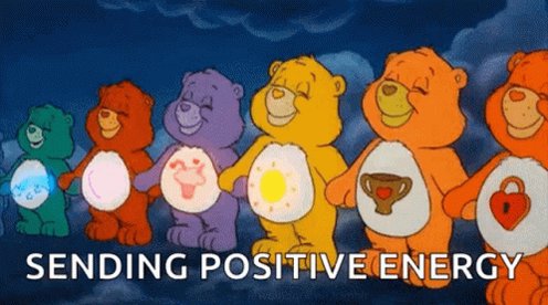 Carebears stare sending positive energy