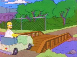 The Simpsons Burn Bridge GIF